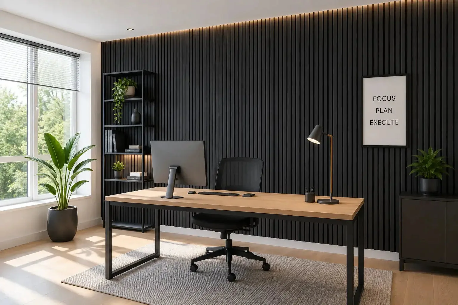 Akupanel Antraciet akoestische wand