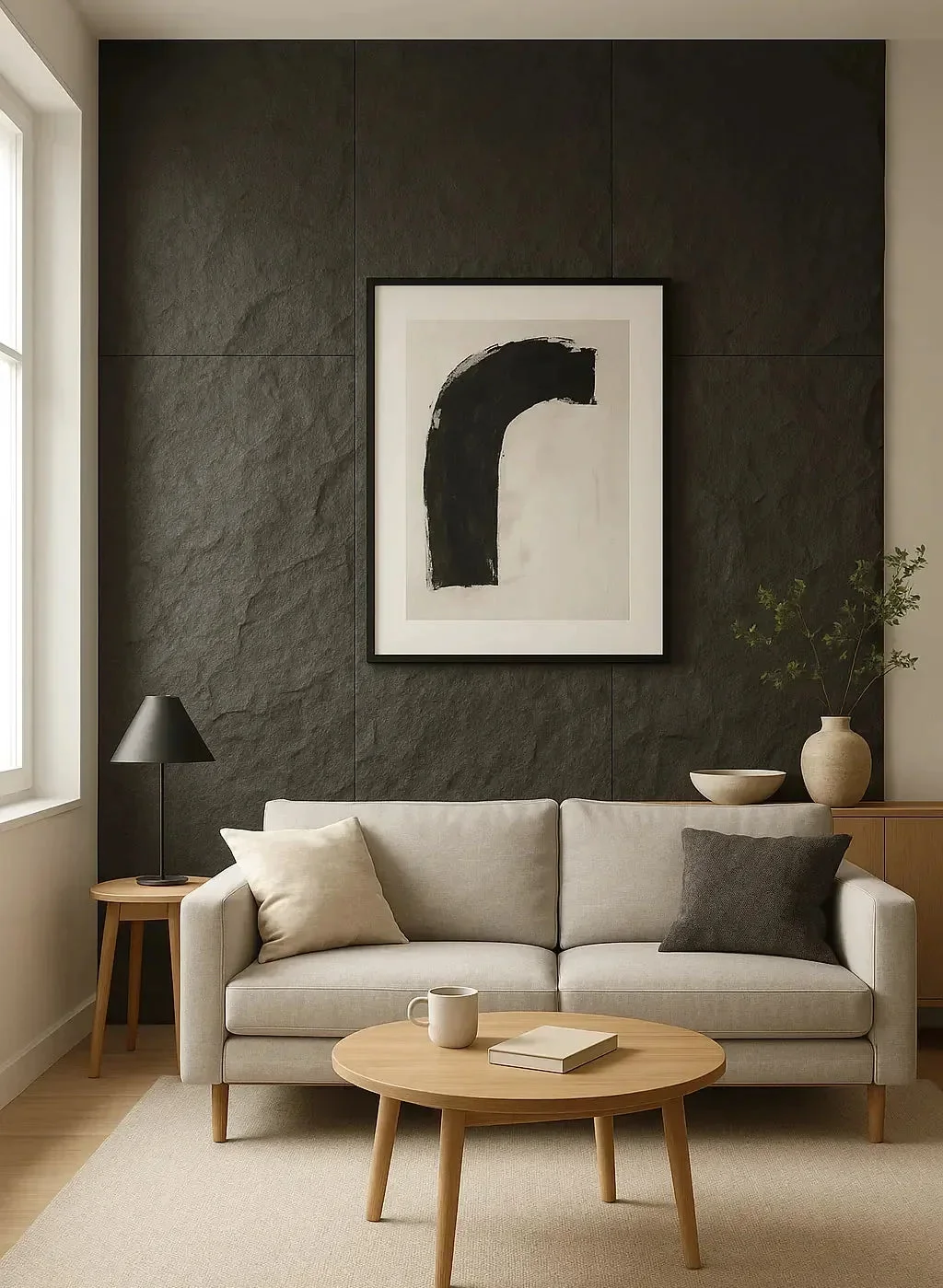 3D steenlook wandpaneel als accentwand
