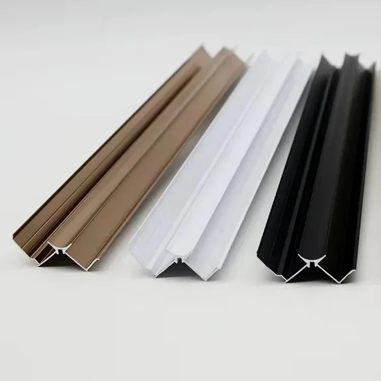 Aluminium hoekprofiel voor PVC en SPC wandpanelen
