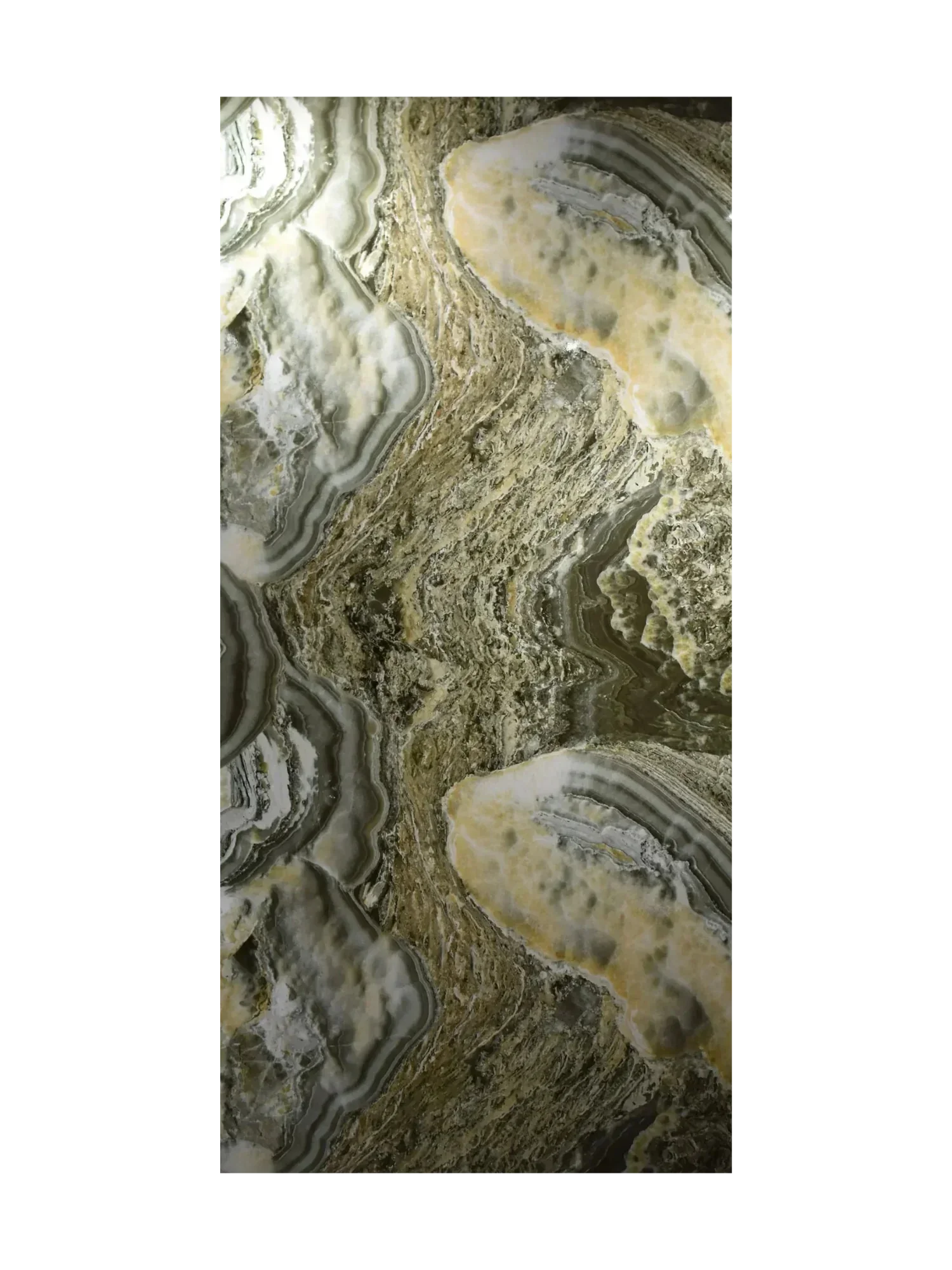 SPC marmerlook wandpaneel Onyx Green hoogglans